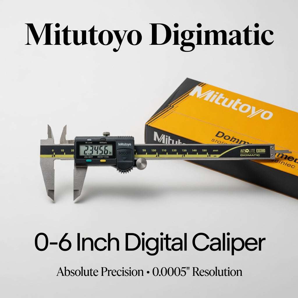 Mitutoyo Digimatic Digital Vernier Caliper | 0 - 6 inch | Stainless Steel | LCD Display - Hamxi