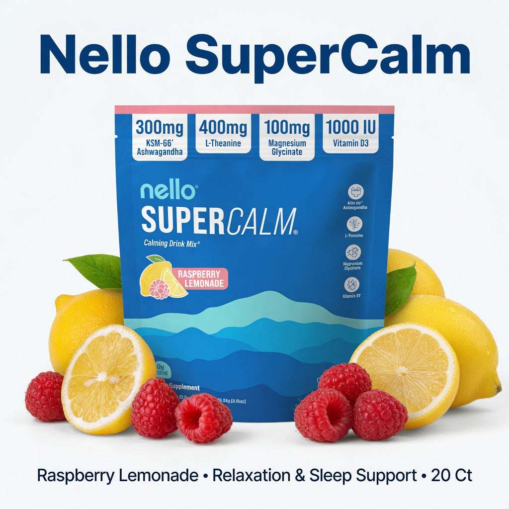 Nello SuperCalm Raspberry Lemonade Powder 20 Ct - Hamxi