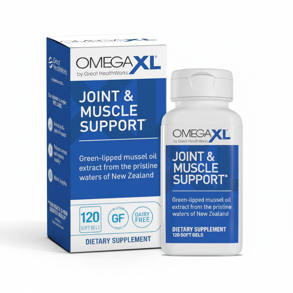 OmegaXL Joint & Muscle Support Box and Bottle