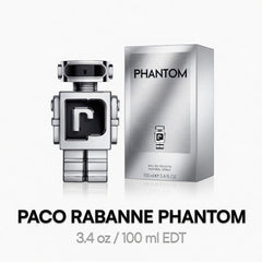 Paco Rabanne Phantom 3.4 oz / 100 ml EDT Cologne for Men - Hamxi
