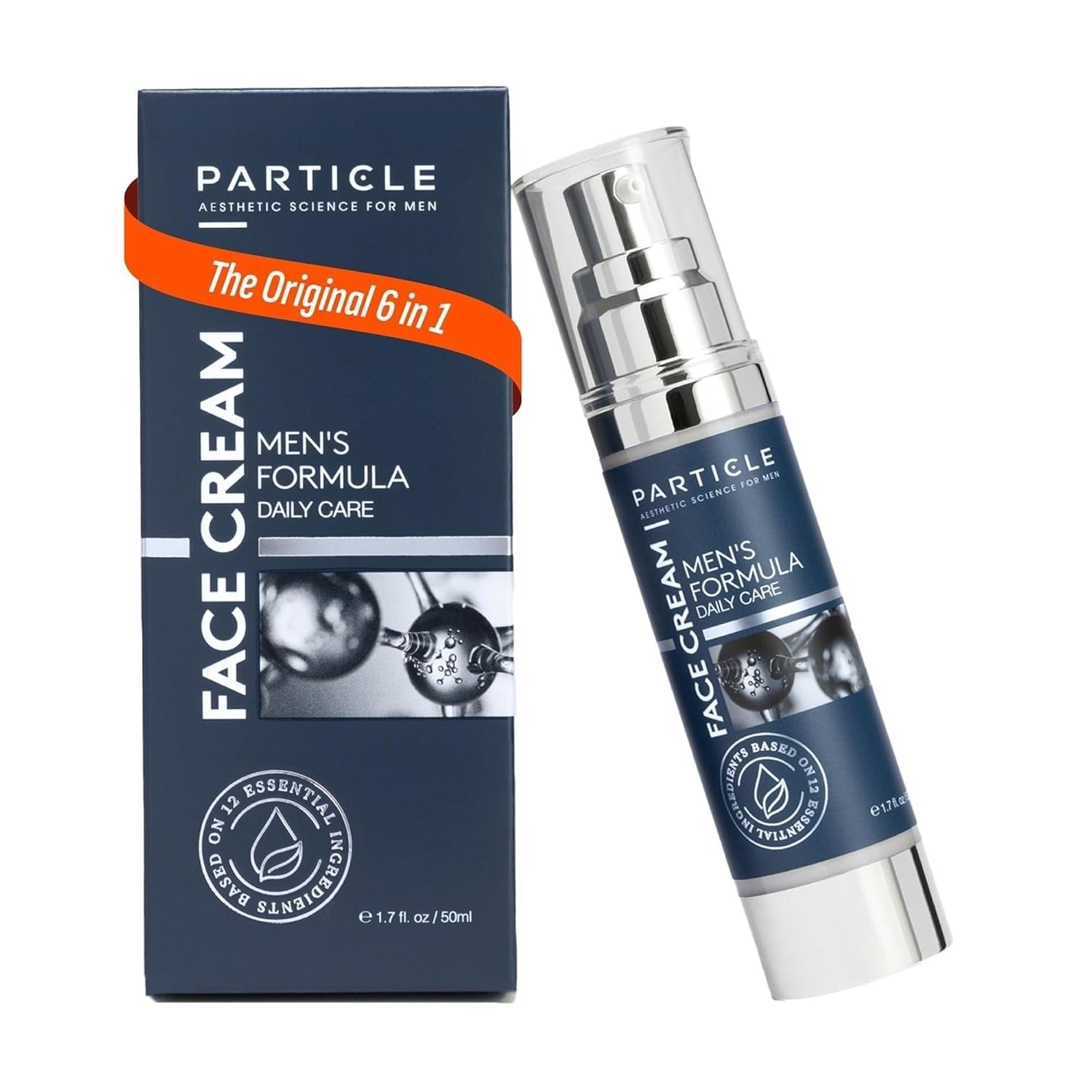 Particle 6-in-1 Face Cream for Men | 1.7 oz | Daily Hydrating Moisturizer - Hamxi