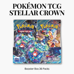 Pokémon TCG Scarlet & Violet Stellar Crown Booster Box (36 Packs) - Hamxi