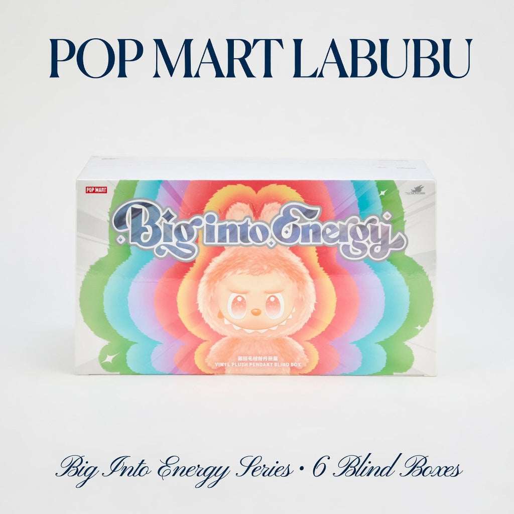POP MART Labubu The Monsters Big Into Energy Series Vinyl Plush Pendant Sealed Case (6 Blind Boxes) - Hamxi