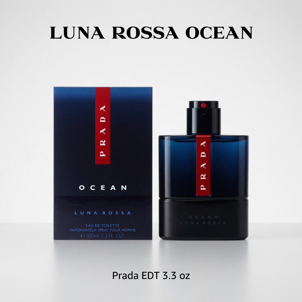 Prada Luna Rossa Ocean EDT Spray Men 3.3 oz - Hamxi
