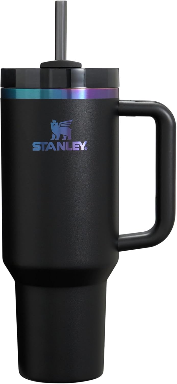 STANLEY Quencher H2.0 Tumbler | 40oz | Black Chroma | with Handle & Straw