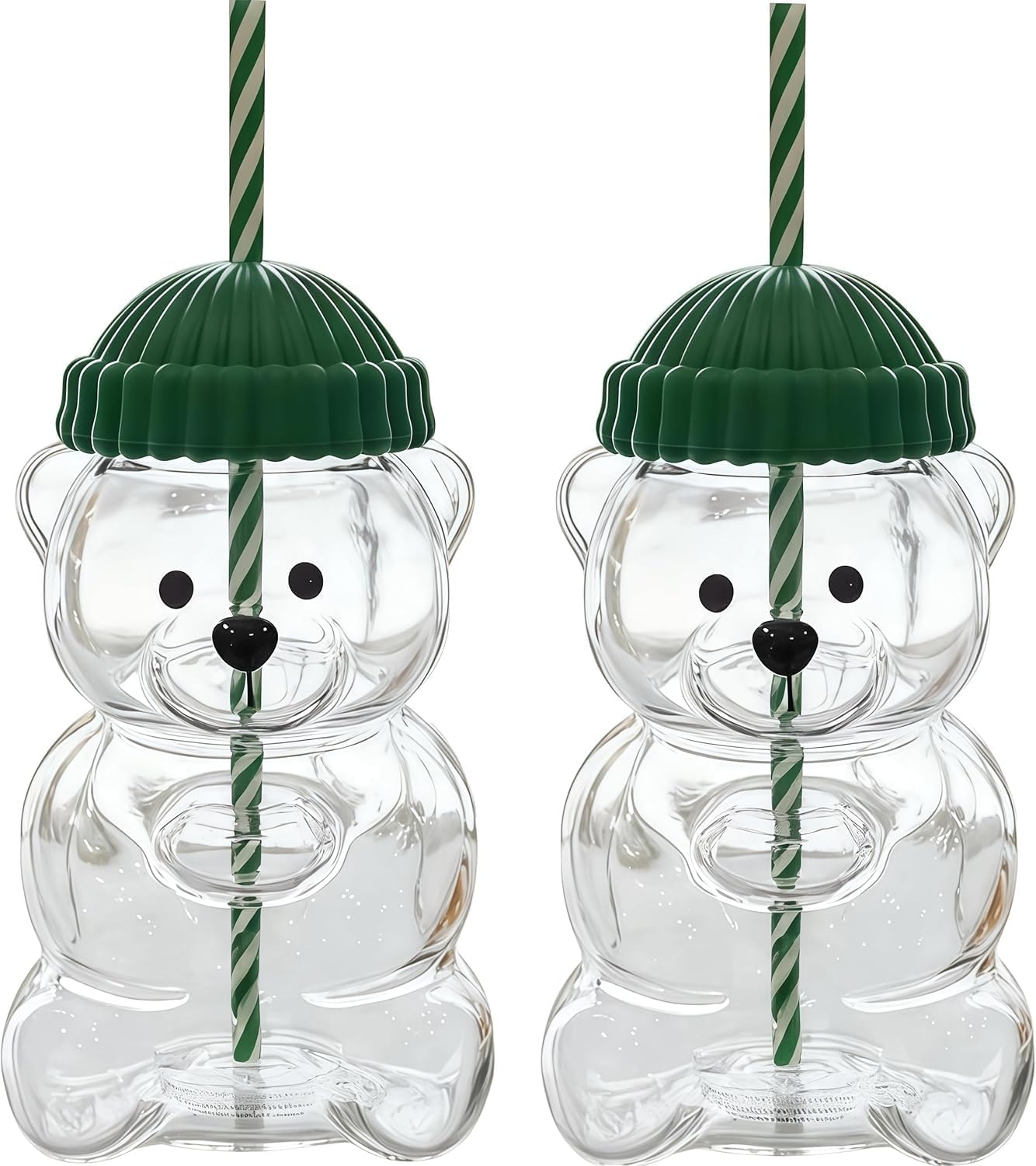 Limited Edition Starbucks Bearista Glass Cold Cup | Authentic Collectible