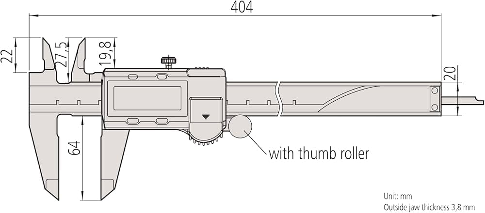 Mitutoyo 500-193-30 Digital Caliper | 12" (300mm) | AOS Encoder | Stainless Steel