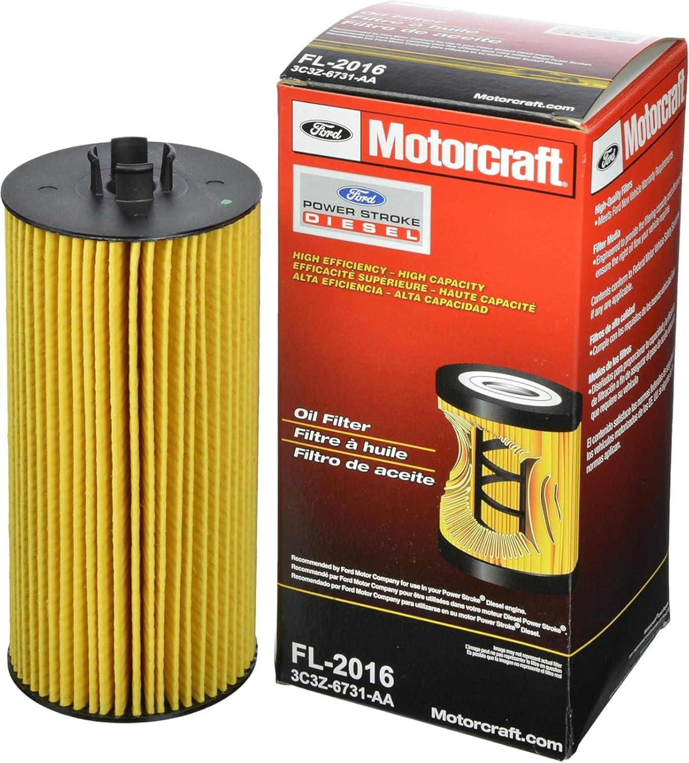 Motorcraft FL-2016 Engine Oil Filter | Replacement Part for Ford Trucks & Vans
