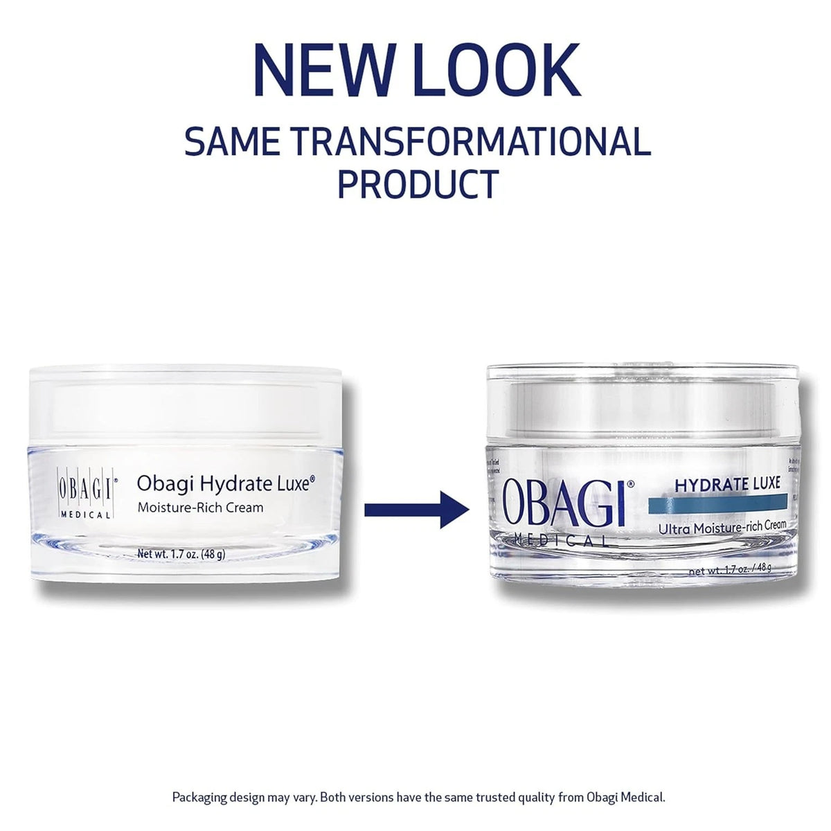 Obagi Hydrate Luxe Moisture-Rich Cream 1.7 Oz / 48g Intense Overnight Hydration New Sealed