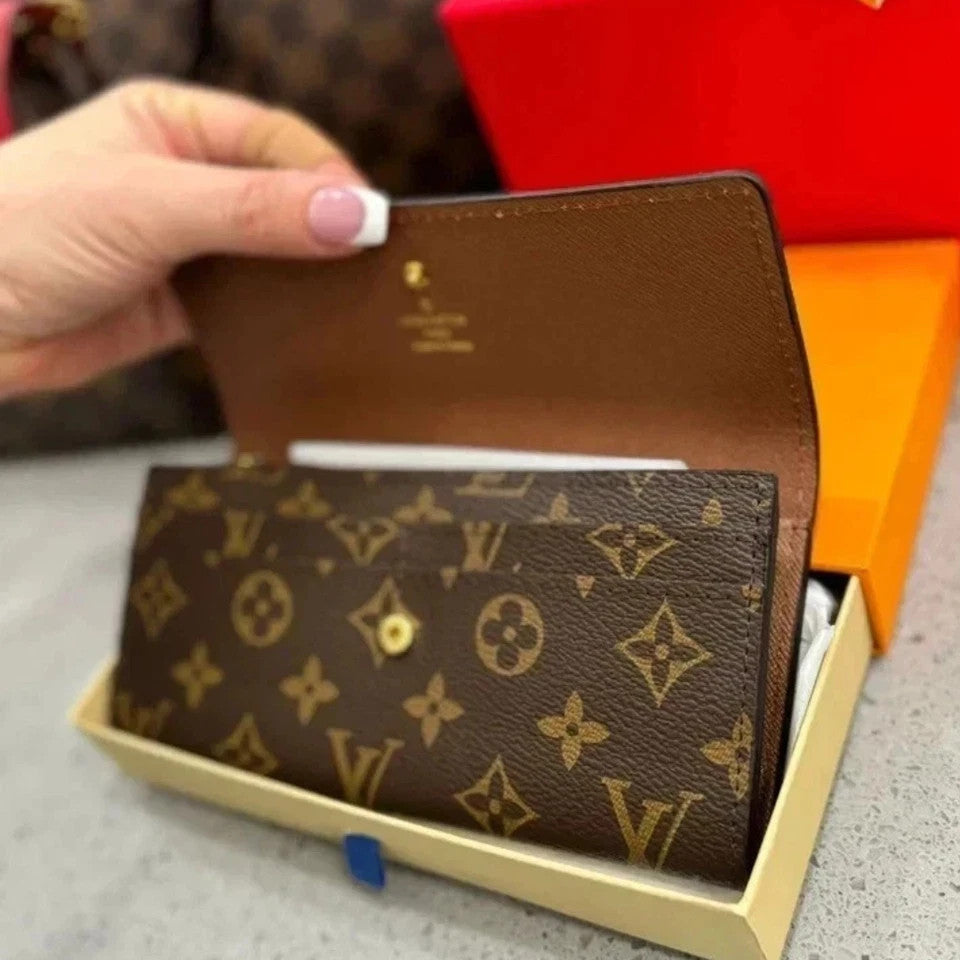 Louis Vuitton Portefeuille Sarah Long Wallet | Monogram | Brown