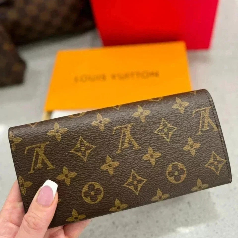 Louis Vuitton Portefeuille Sarah Long Wallet | Monogram | Brown
