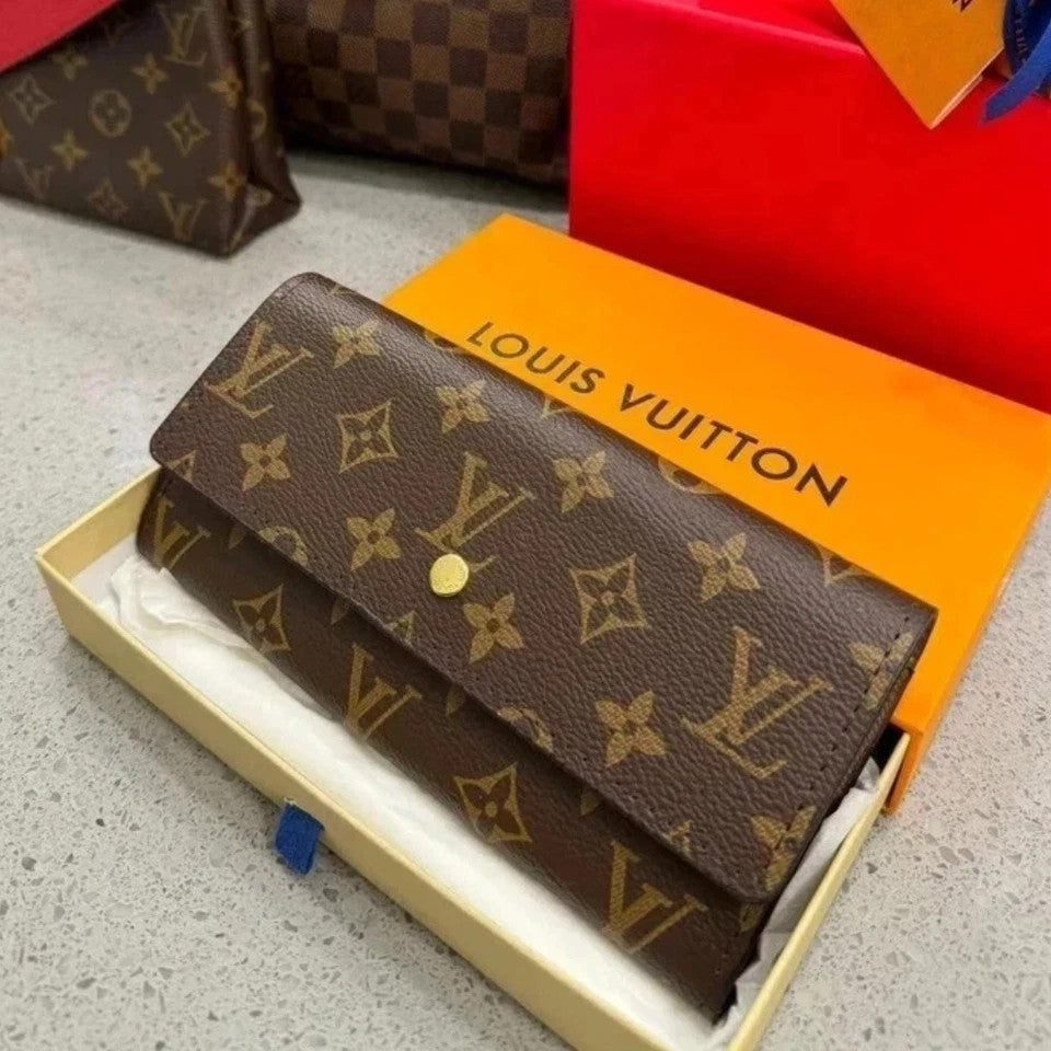 Louis Vuitton Portefeuille Sarah Long Wallet | Monogram | Brown