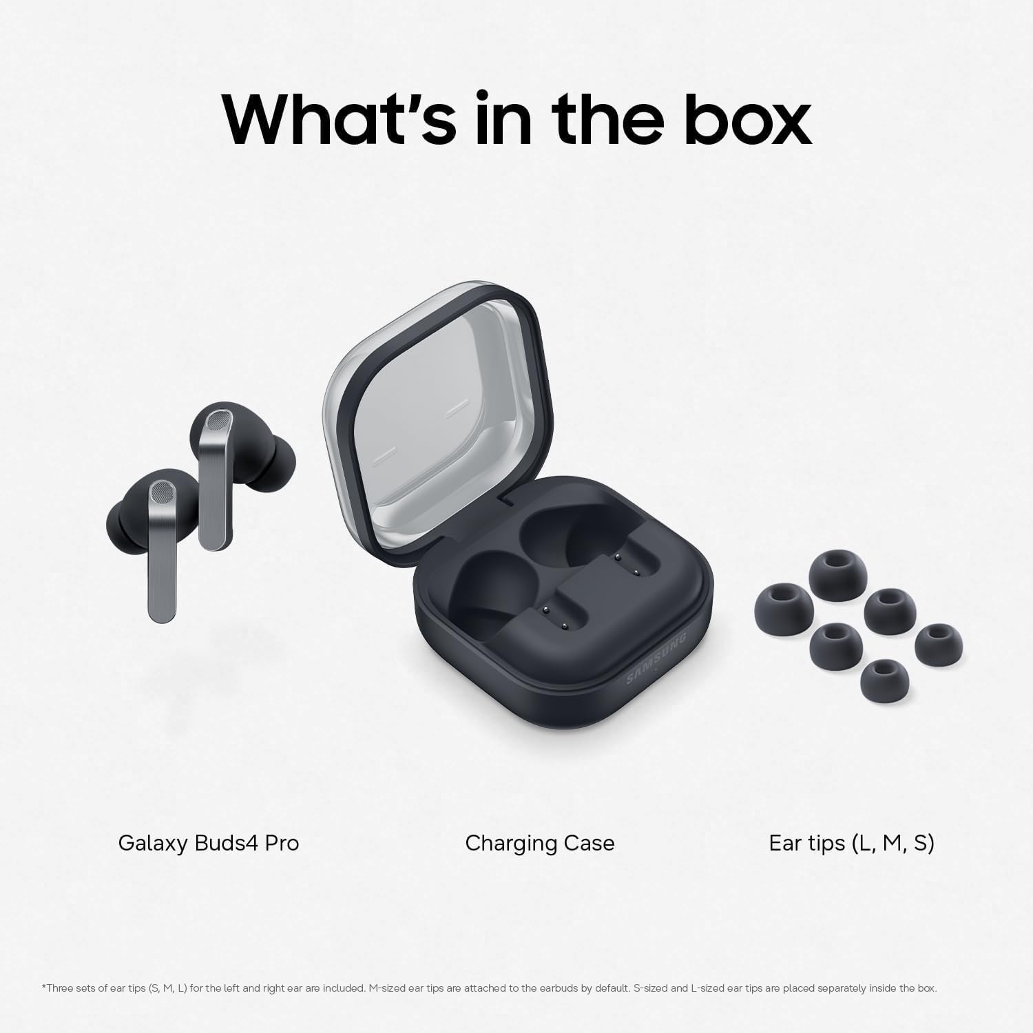 Samsung Galaxy Buds 4 Pro | Wireless Earbuds | Active Noise Cancelling | Black - Hamxi