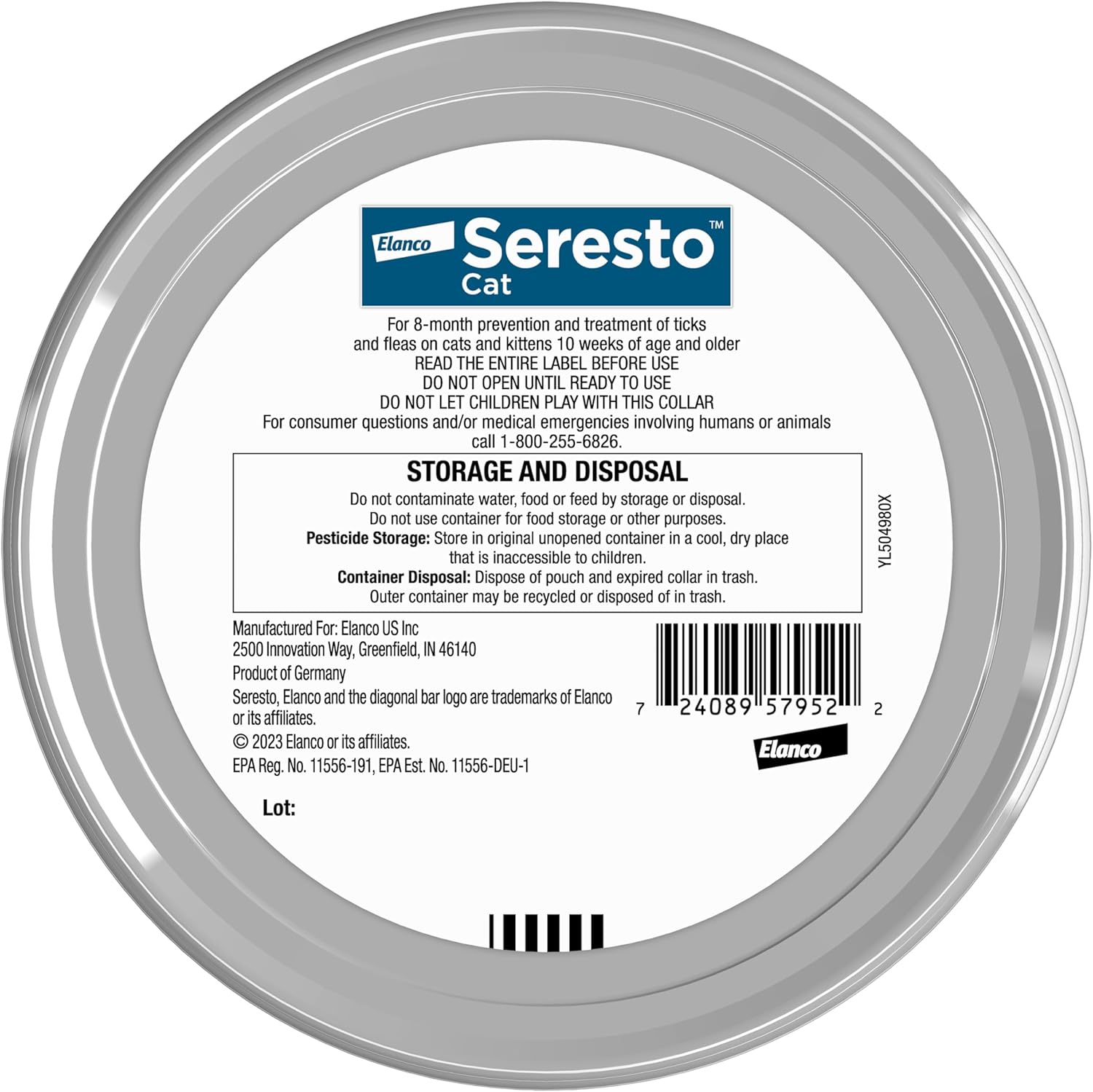 Seresto Cat Flea & Tick Collar | 8 Months Protection | Vet-Recommended - Hamxi