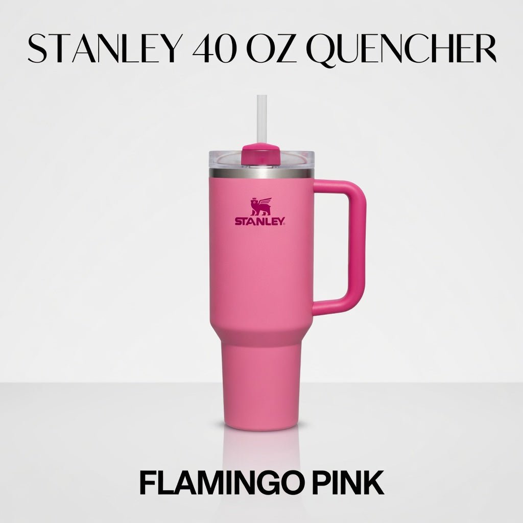 Stanley 40oz Quencher H2.0 FlowState Tumbler | Flamingo Pink | Limited Edition Color - Hamxi