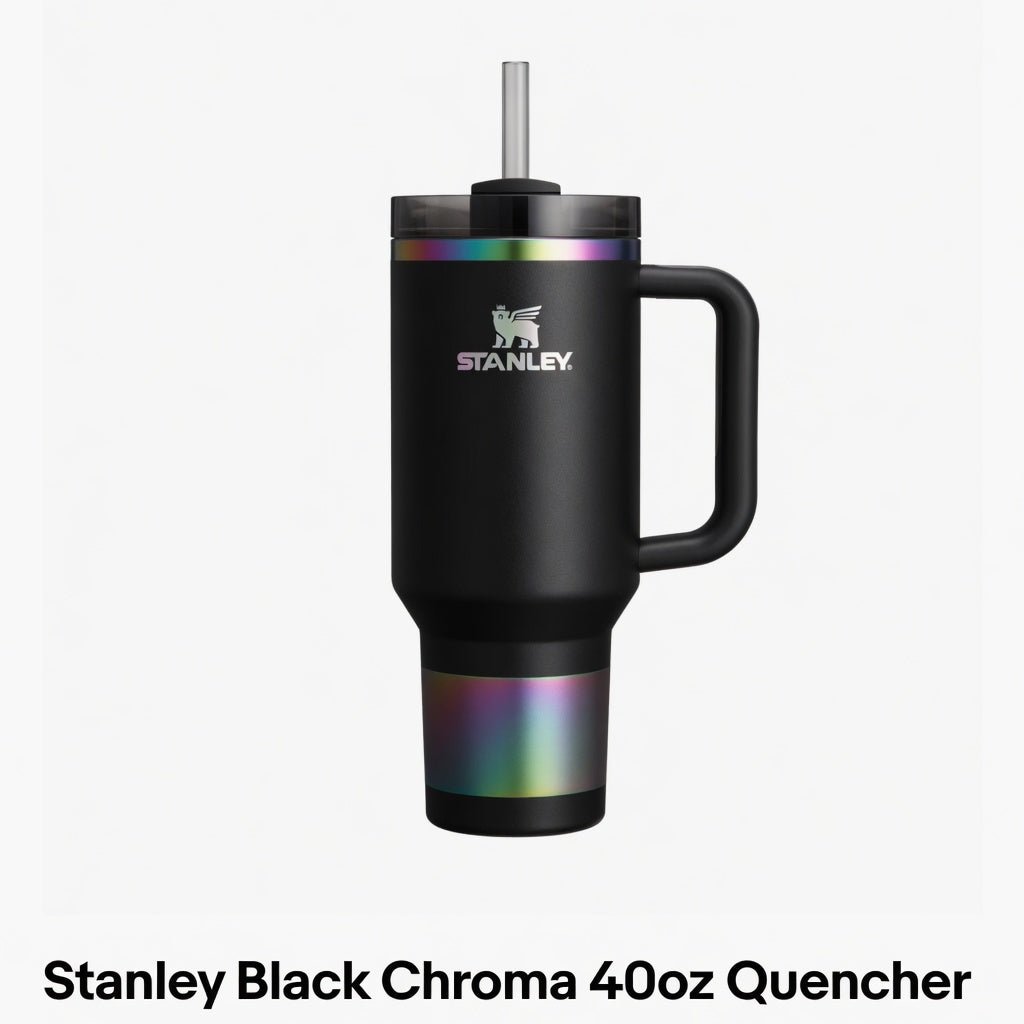 Stanley Black Chroma 40oz Quencher Tumbler H2.0 FlowState | Limited Edition - Hamxi
