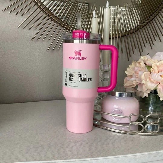 Stanley FlowState Quencher H2.0 | 40oz | Flamingo Pink Barbie - Hamxi