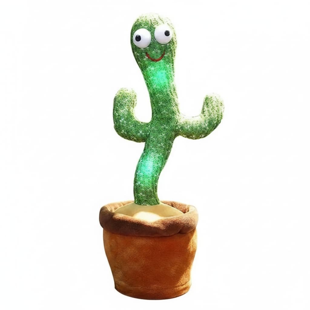 Talking Dancing Cactus Toy for Kids | Recordable Repeating Plush | 5 Styles - Hamxi