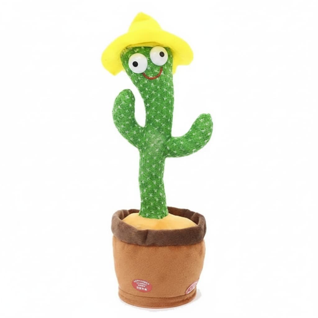Talking Dancing Cactus Toy for Kids | Recordable Repeating Plush | 5 Styles - Hamxi