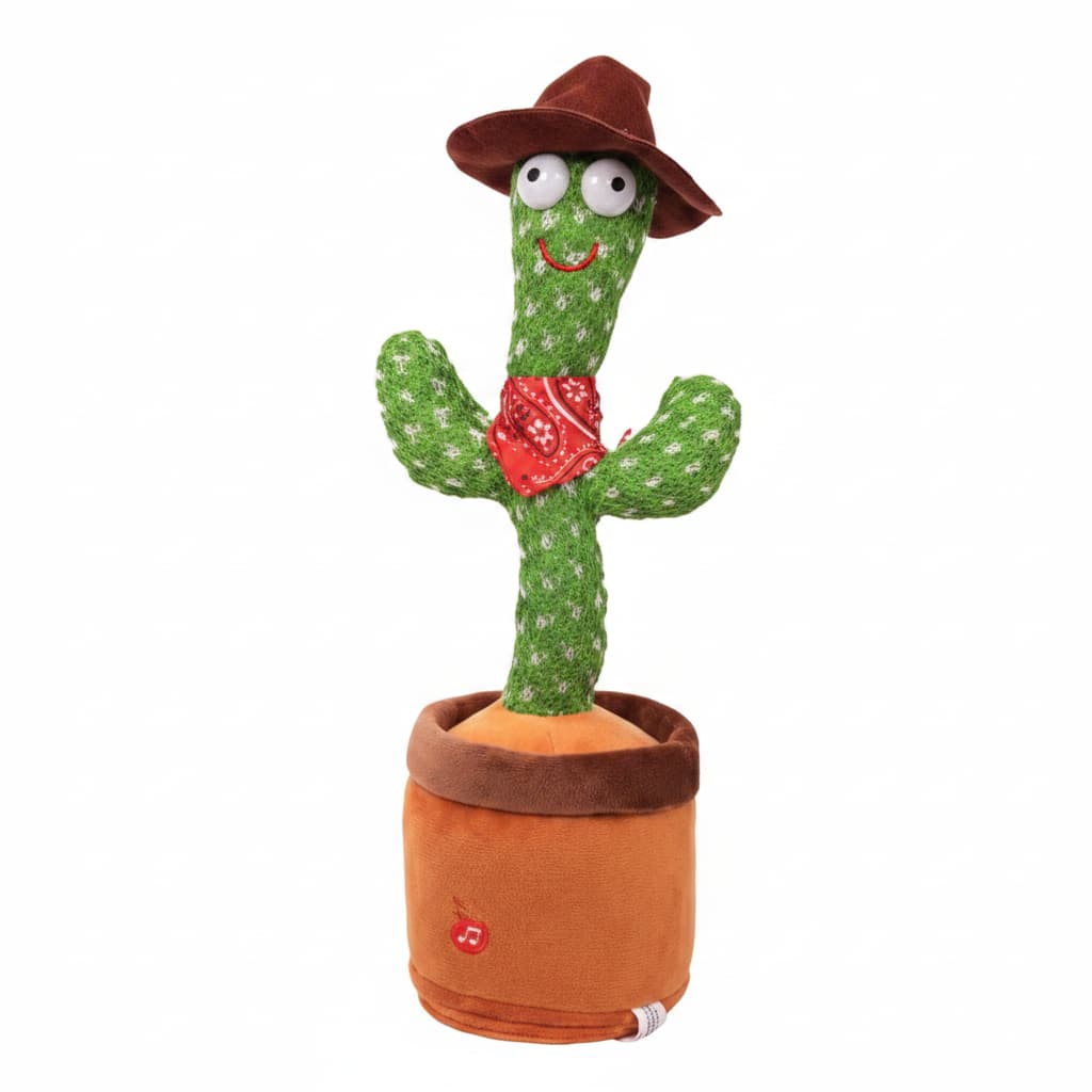 Talking Dancing Cactus Toy for Kids | Recordable Repeating Plush | 5 Styles - Hamxi