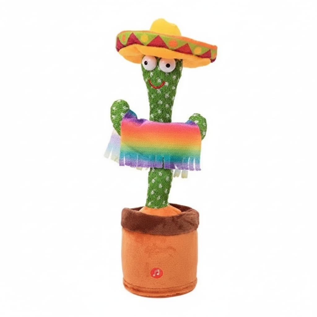 Talking Dancing Cactus Toy for Kids | Recordable Repeating Plush | 5 Styles - Hamxi
