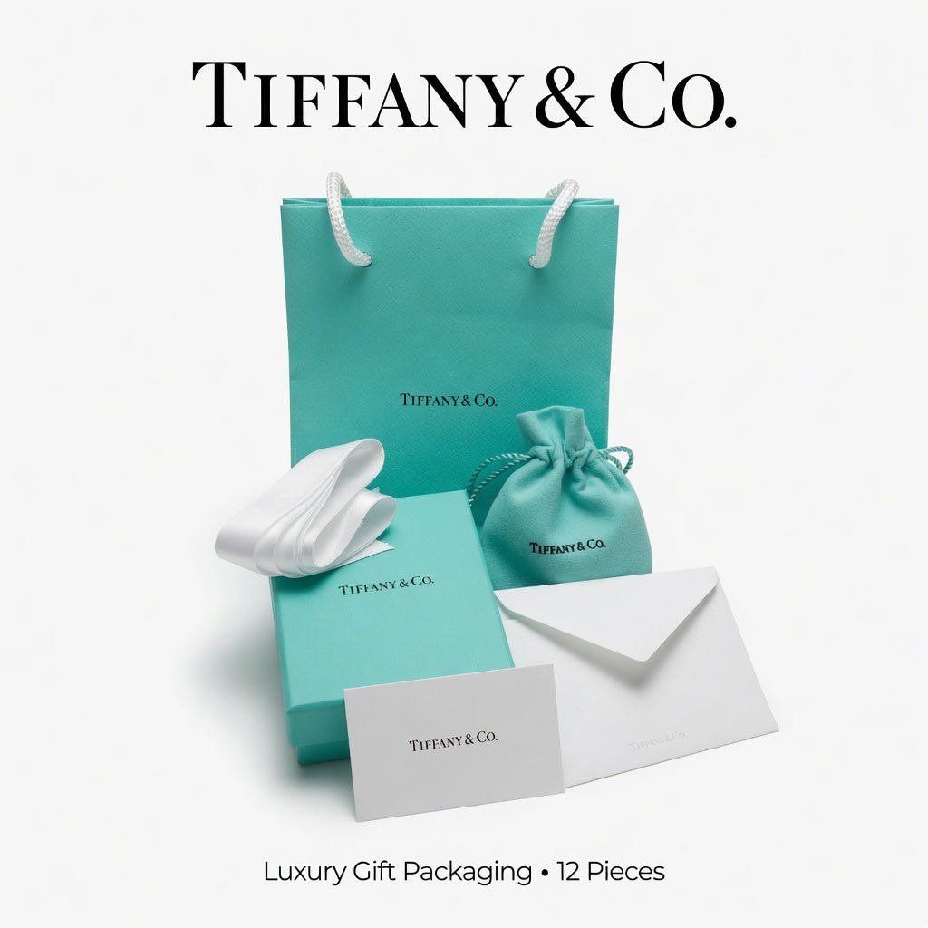 Tiffany & Co. Authentic Gift Bags, Boxes, Pouches & Ribbon Lot - 12 Pieces - Hamxi