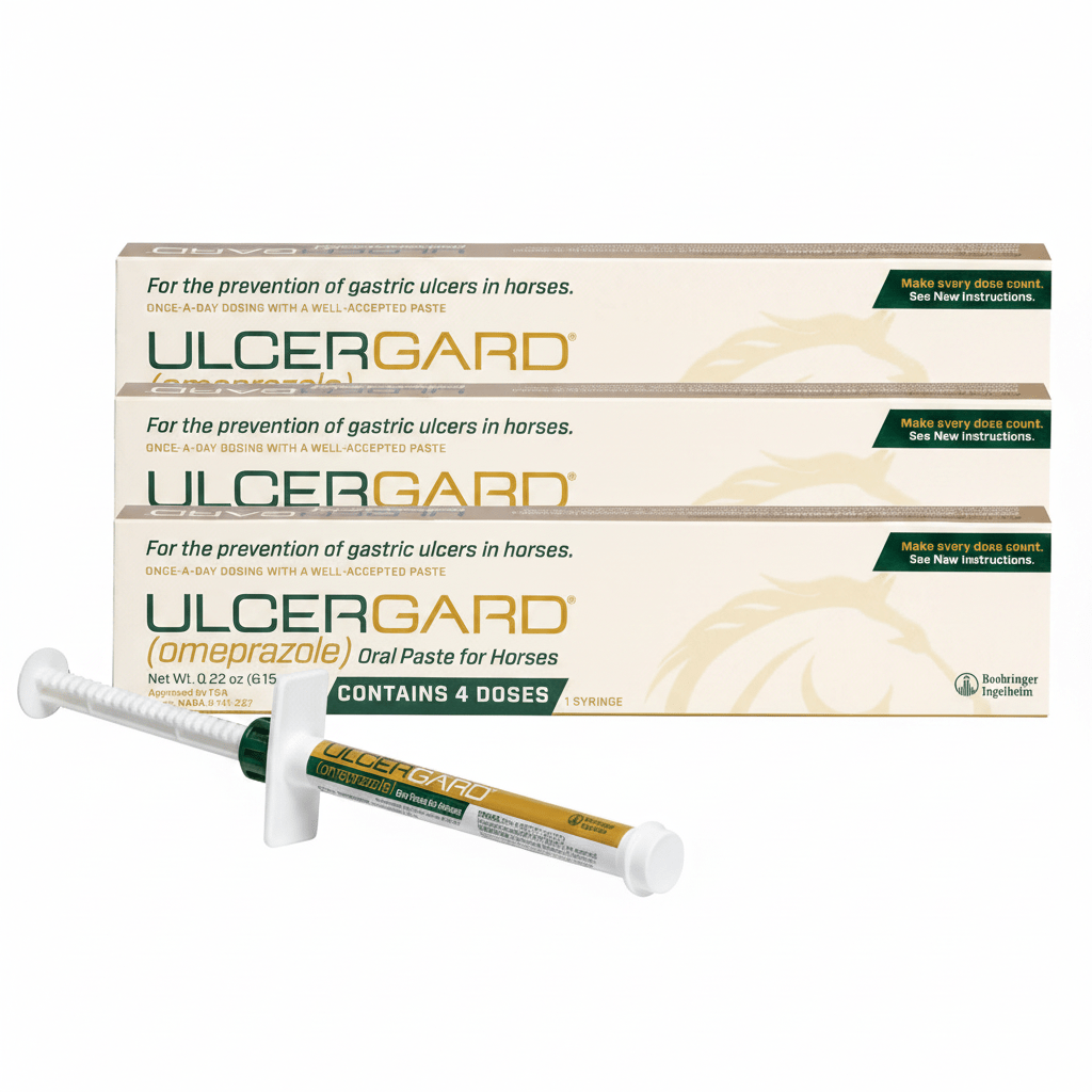 UlcerGard Omeprazole Paste for Horses | 3-Pack | Ulcer Prevention - Hamxi