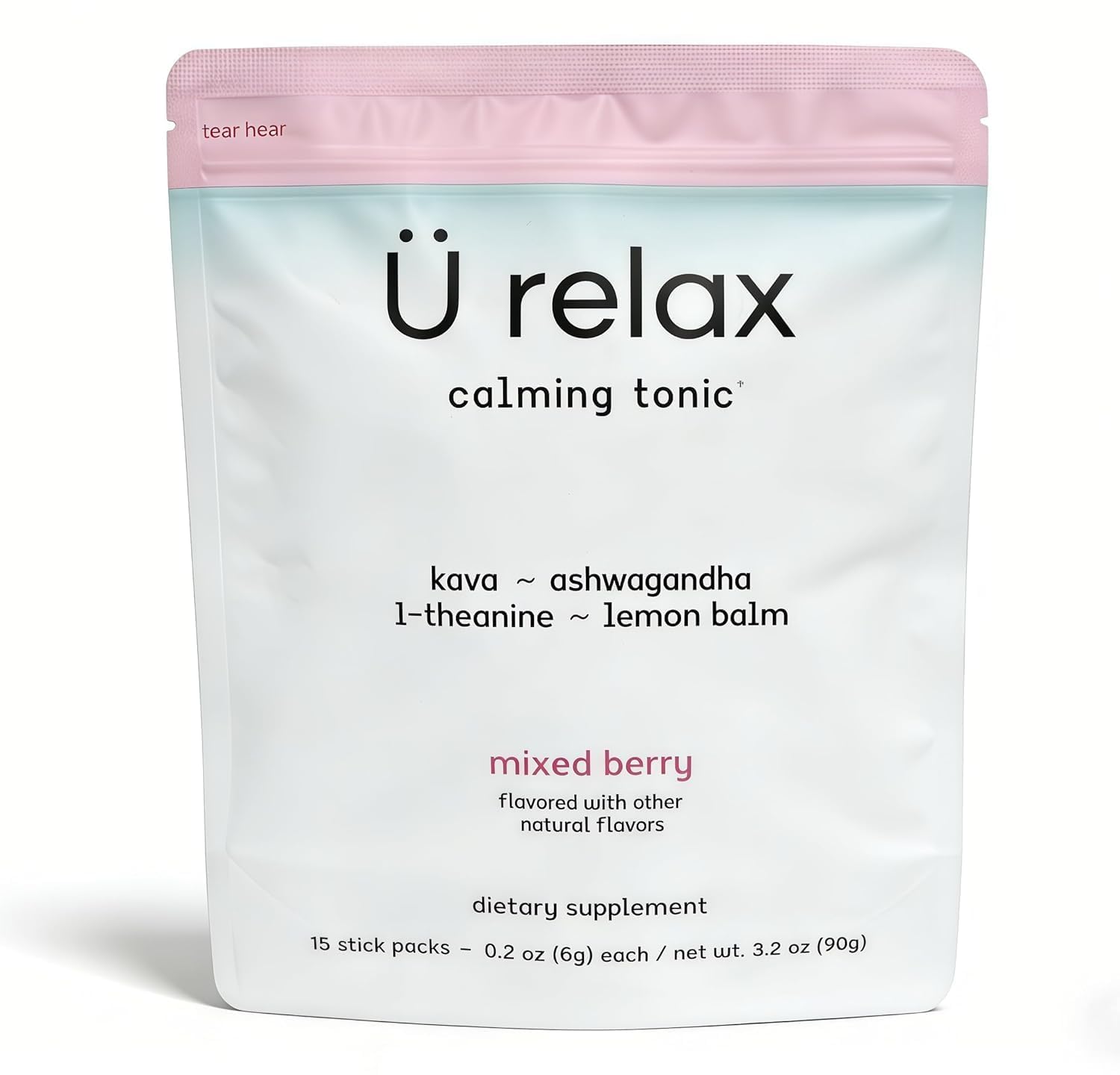 Urelax Calming Drink Mixed Berry Relaxation Powder| 15 Serve Packet - Hamxi