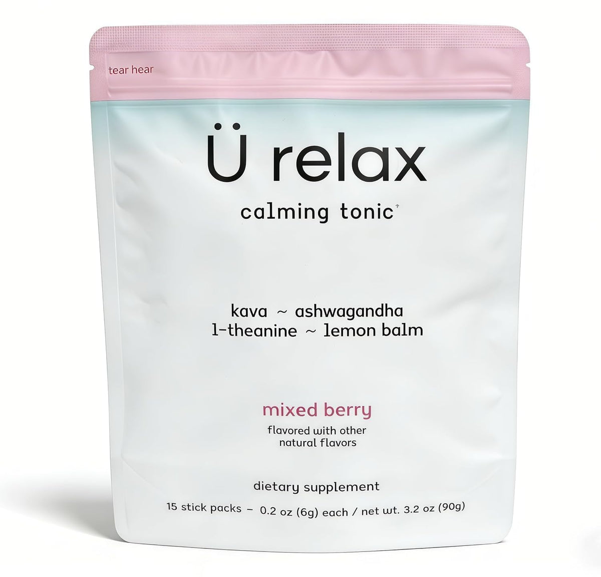 Urelax Calming Drink Mixed Berry Relaxation Powder| 15 Serve Packet - Hamxi