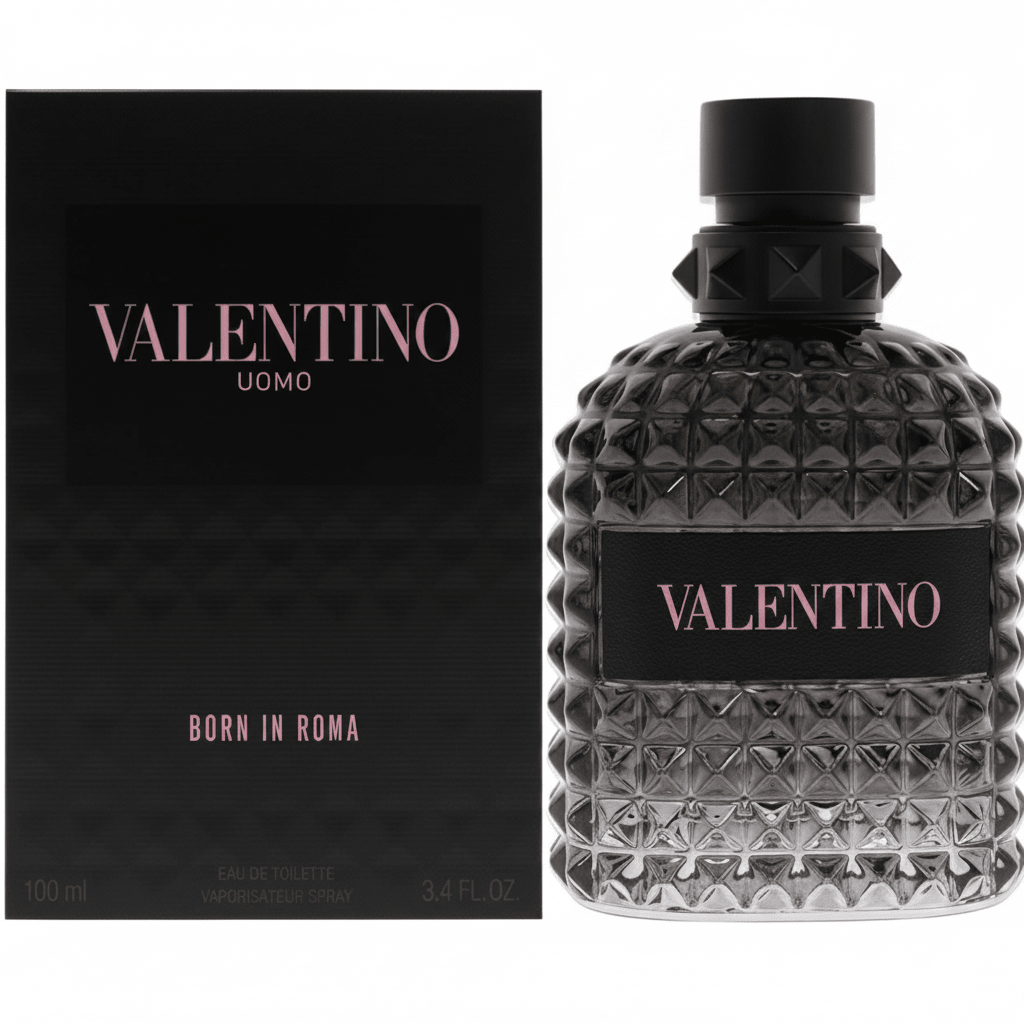 Valentino Uomo Born In Roma EDT | 3.4 oz | Fresh Woody Men's Fragrance - Hamxi