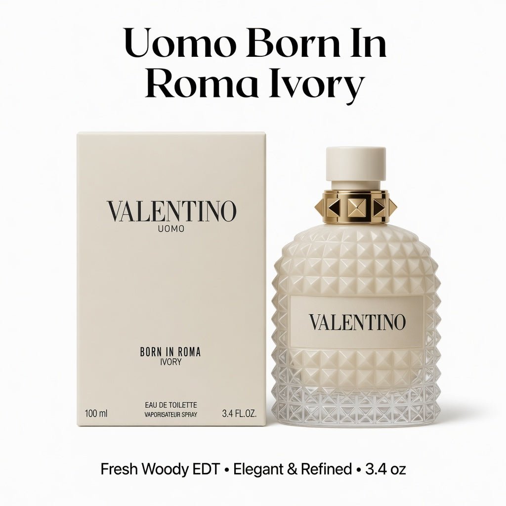 Valentino Uomo Born In Roma Ivory Eau de Toilette 3.4 fl oz - Hamxi