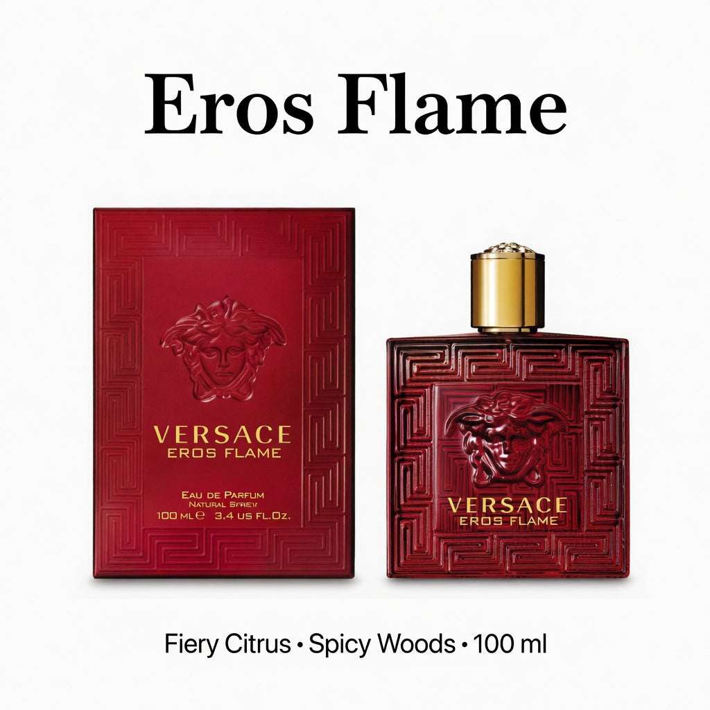 Versace Eros Flame Eau de Parfum 3.4 fl oz / 100 ml - Hamxi