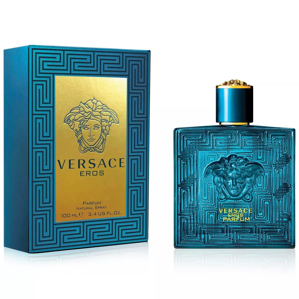 Versace Eros Parfum | 3.4 oz | Intense Woody Men's Fragrance - Hamxi