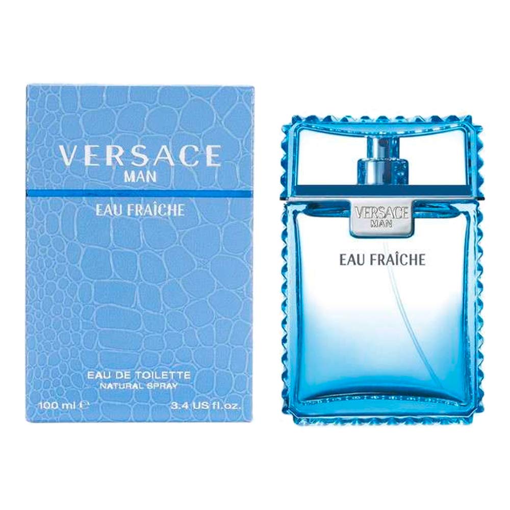 Versace Man Eau Fraiche EDT | 3.4 oz | Fresh Woody Men's Fragrance - Hamxi