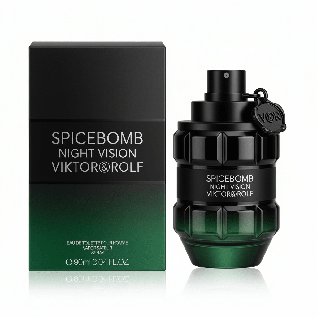 Viktor & Rolf Spicebomb Nightvision EDT | 3.04 oz | Warm Spicy Men's Cologne - Hamxi