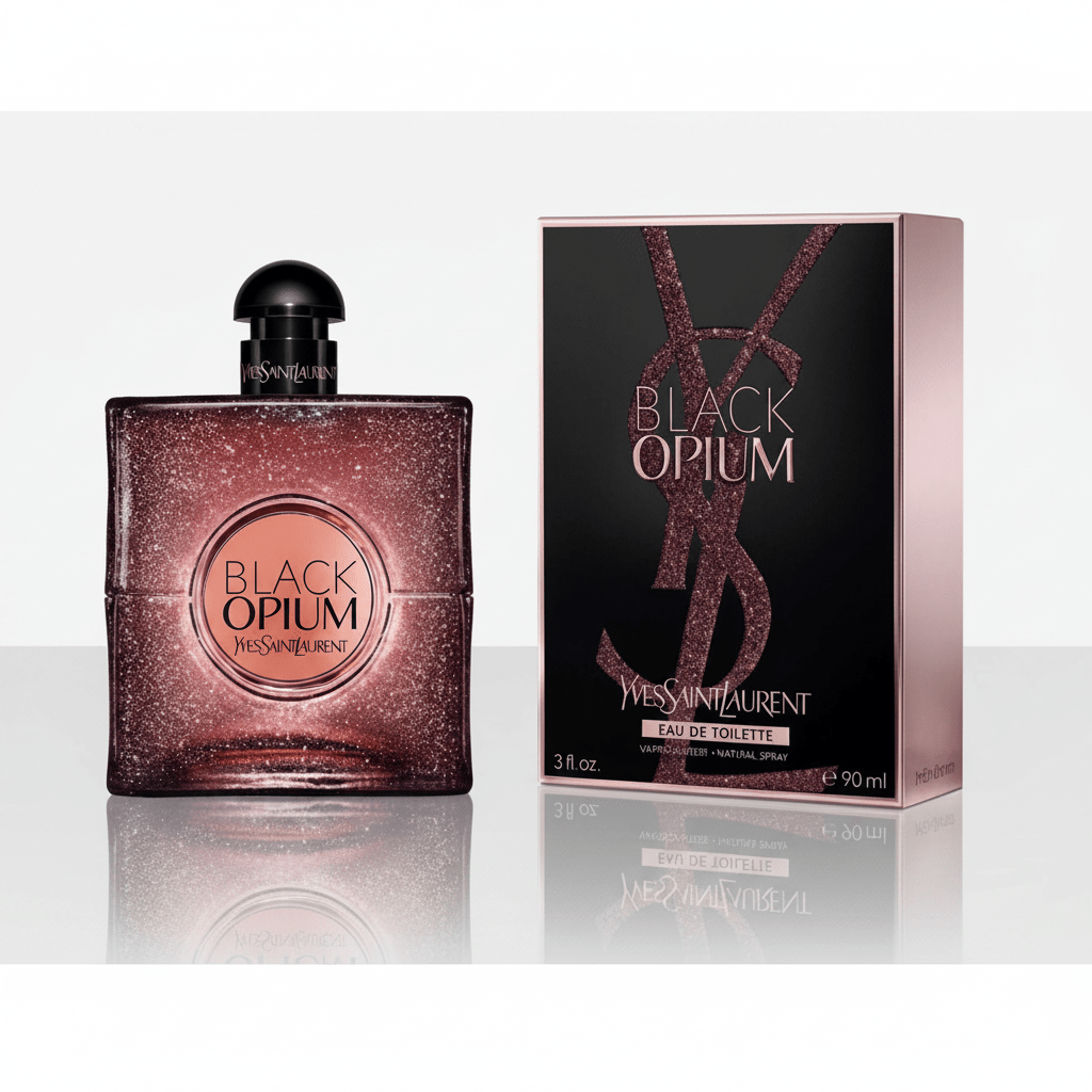 YSL Black Opium Glowing EDT | 3 oz | Fresh Coffee Vanilla Women's Fragrance - Hamxi